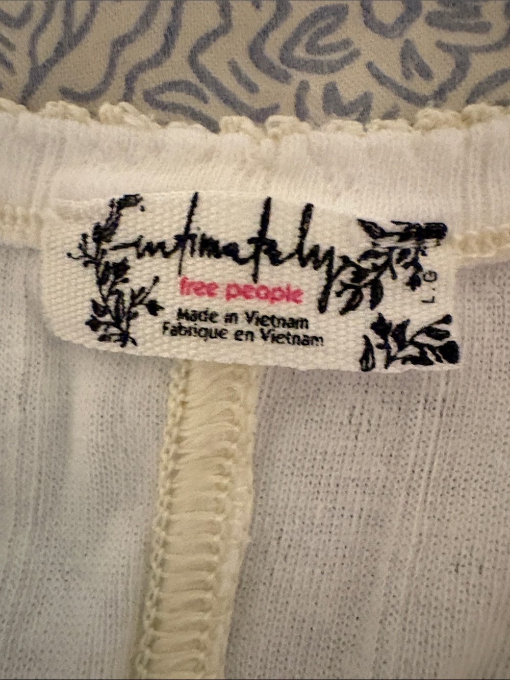 Free People Cream Ribbed Button-Front Tank - Picture 3 of 3
